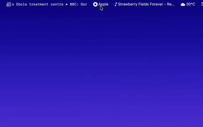 Webpage widget loop